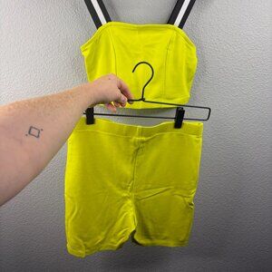 Wild Fable Neon Green Two Piece Set